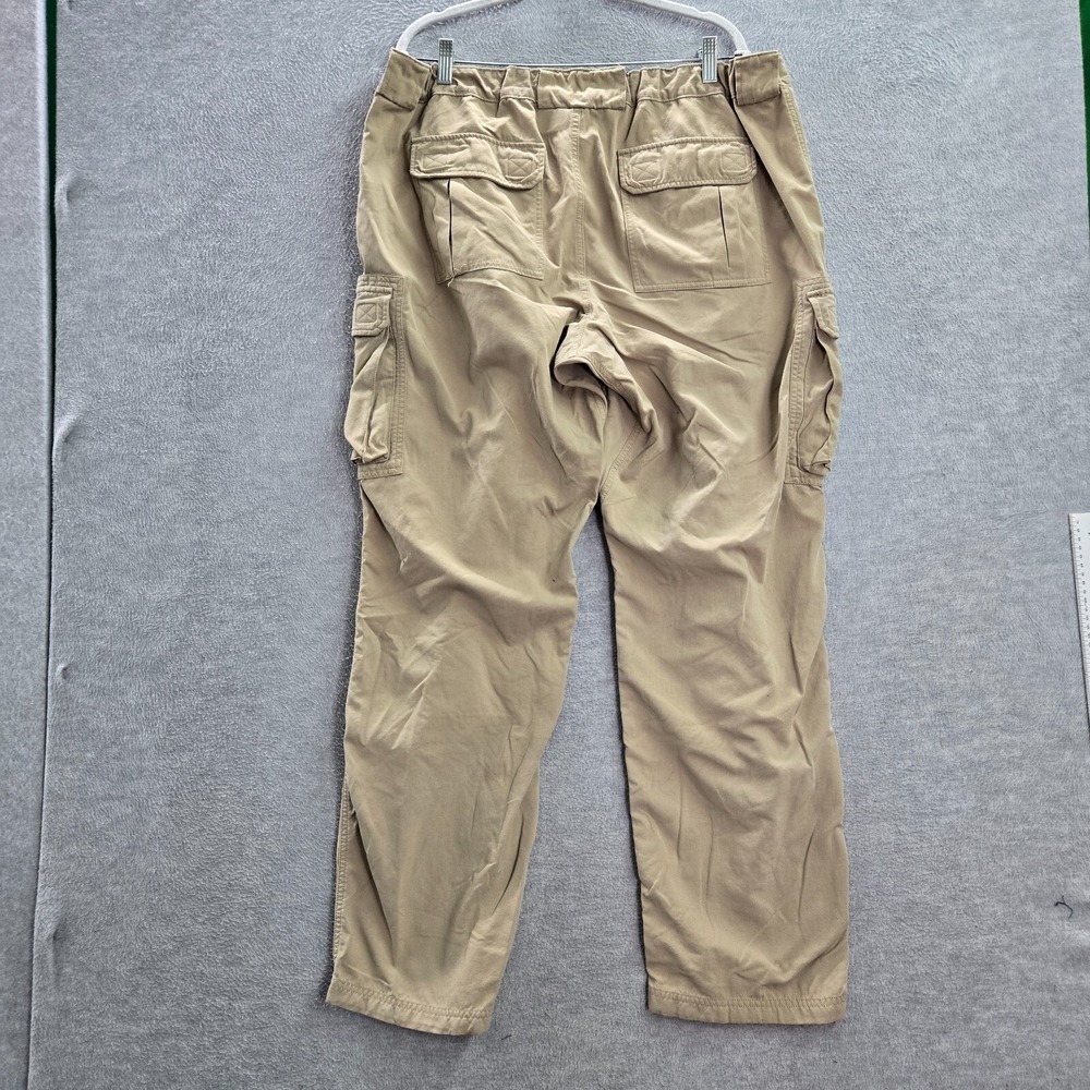 Duluth Men Pants XL Beige Cargo Pockets Nylon Hiking Mid Rise 32 in Inseam - Picture 9 of 12